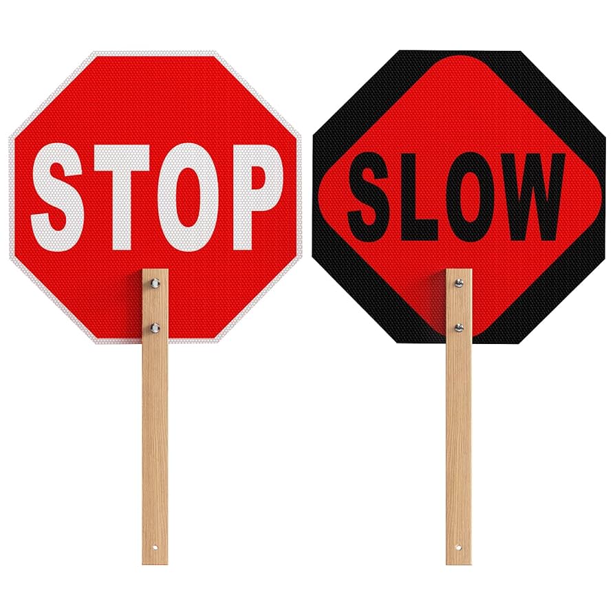 slow ロードサイン 3M HIA Reflective SLOW Road Warning Street Sign - DOT